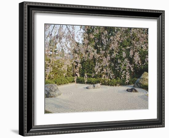 Taizo, Stone Garden in Temple, Kyoto, Japan, Asia-Michael Jenner-Framed Photographic Print