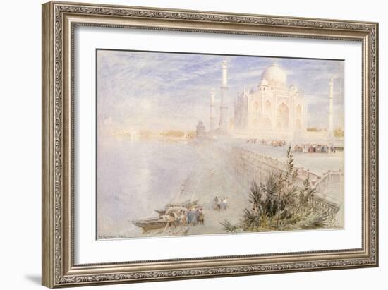 Taj Mahal, 1896 (W/C on Paper)-Albert Goodwin-Framed Giclee Print