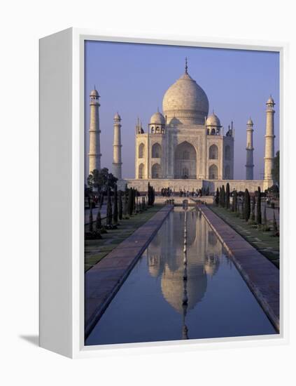 Taj Mahal, Agra, Uttar Pradesh, India-Peter Oxford-Framed Premier Image Canvas