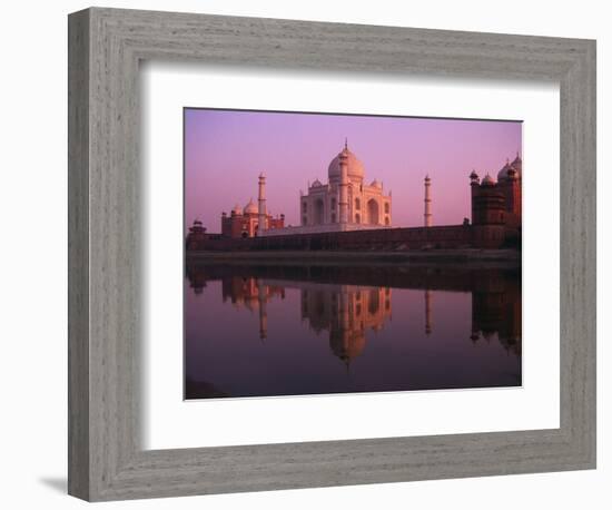 Taj Mahal and Jamid Masjid-Mick Roessler-Framed Photographic Print