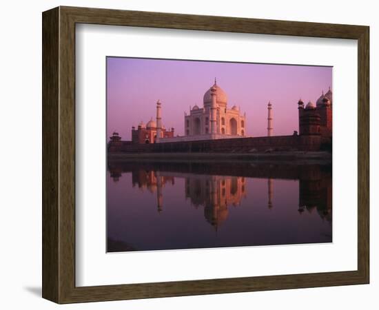 Taj Mahal and Jamid Masjid-Mick Roessler-Framed Photographic Print