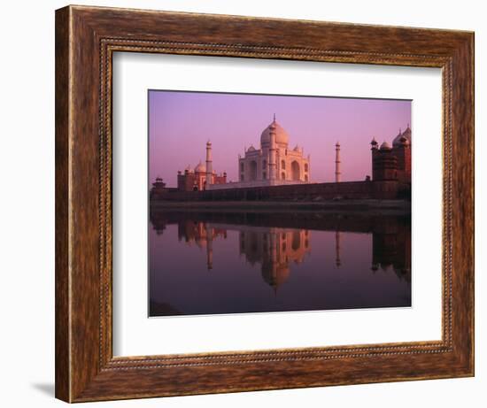 Taj Mahal and Jamid Masjid-Mick Roessler-Framed Photographic Print