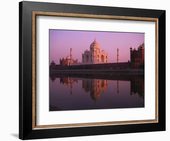 Taj Mahal and Jamid Masjid-Mick Roessler-Framed Photographic Print