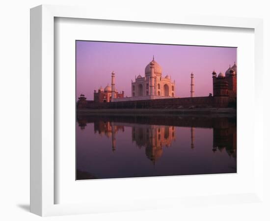 Taj Mahal and Jamid Masjid-Mick Roessler-Framed Photographic Print