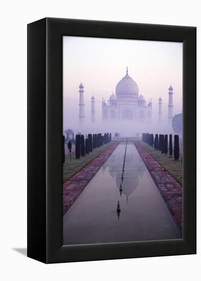 Taj Mahal at Dawn, UNESCO World Heritage Site, Agra, Uttar Pradesh, India, Asia-Peter Barritt-Framed Premier Image Canvas