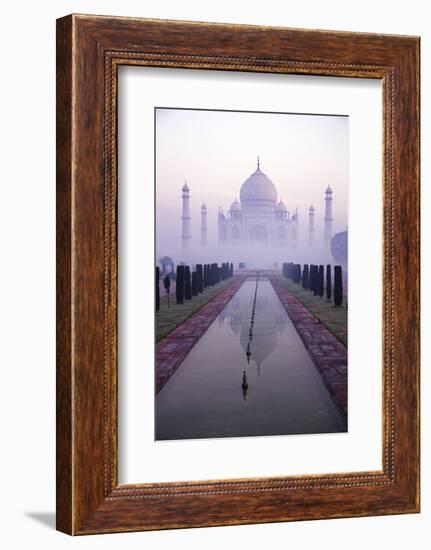 Taj Mahal at Dawn, UNESCO World Heritage Site, Agra, Uttar Pradesh, India, Asia-Peter Barritt-Framed Photographic Print