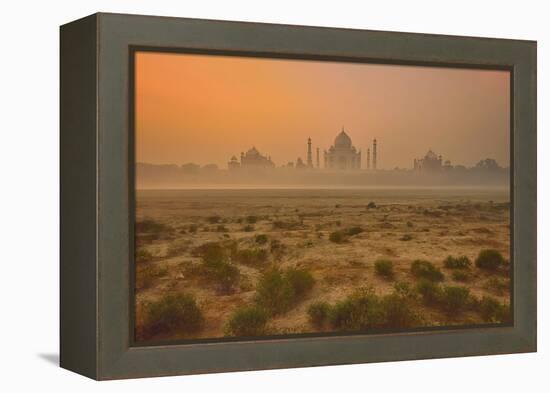 Taj Mahal At Dusk-Vichaya-Framed Premier Image Canvas