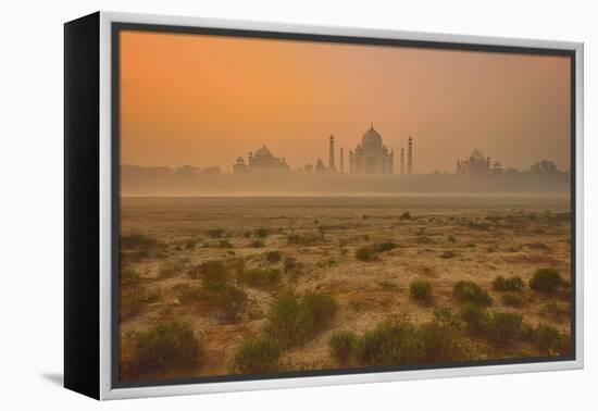 Taj Mahal At Dusk-Vichaya-Framed Premier Image Canvas