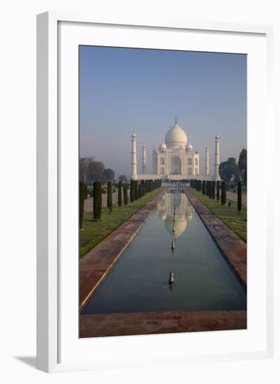 Taj Mahal at Sunrise, UNESCO World Heritage Site, Agra, Uttar Pradesh, India, Asia-Peter Barritt-Framed Photographic Print