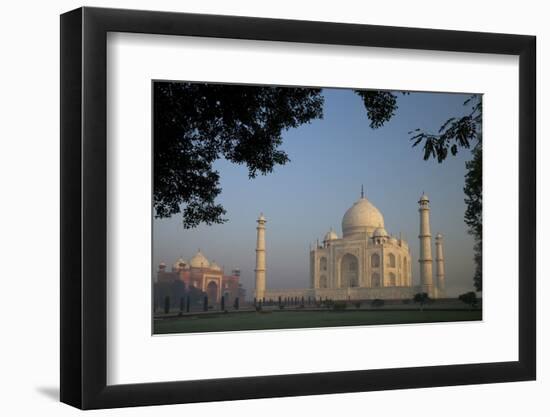 Taj Mahal at Sunrise, UNESCO World Heritage Site, Agra, Uttar Pradesh, India, Asia-Peter Barritt-Framed Photographic Print