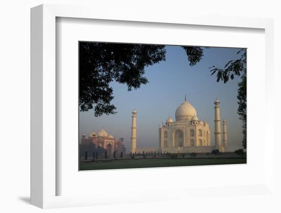 Taj Mahal at Sunrise, UNESCO World Heritage Site, Agra, Uttar Pradesh, India, Asia-Peter Barritt-Framed Photographic Print