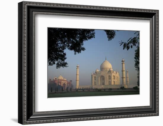 Taj Mahal at Sunrise, UNESCO World Heritage Site, Agra, Uttar Pradesh, India, Asia-Peter Barritt-Framed Photographic Print