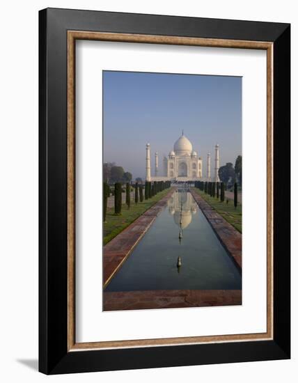 Taj Mahal at Sunrise, UNESCO World Heritage Site, Agra, Uttar Pradesh, India, Asia-Peter Barritt-Framed Photographic Print