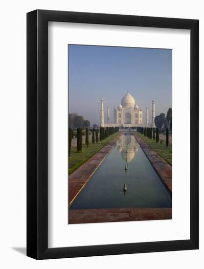 Taj Mahal at Sunrise, UNESCO World Heritage Site, Agra, Uttar Pradesh, India, Asia-Peter Barritt-Framed Photographic Print