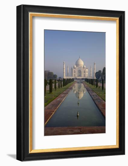 Taj Mahal at Sunrise, UNESCO World Heritage Site, Agra, Uttar Pradesh, India, Asia-Peter Barritt-Framed Photographic Print