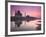 Taj Mahal From Along the Yamuna River at Dusk, India-Walter Bibikow-Framed Photographic Print