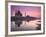 Taj Mahal From Along the Yamuna River at Dusk, India-Walter Bibikow-Framed Photographic Print