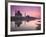 Taj Mahal From Along the Yamuna River at Dusk, India-Walter Bibikow-Framed Photographic Print