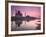 Taj Mahal From Along the Yamuna River at Dusk, India-Walter Bibikow-Framed Photographic Print