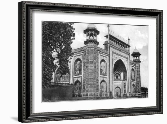 Taj Mahal Gate, Agra, 20th Century-null-Framed Giclee Print