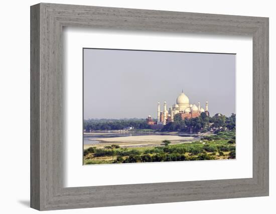 Taj Mahal in Agra-Jorg Hackemann-Framed Photographic Print