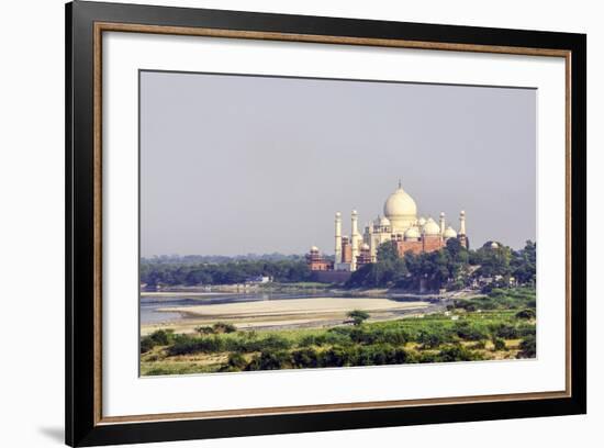 Taj Mahal in Agra-Jorg Hackemann-Framed Photographic Print