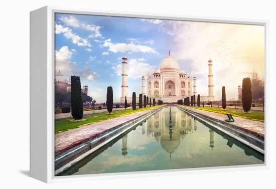 Taj Mahal in India-Marina Pissarova-Framed Premier Image Canvas