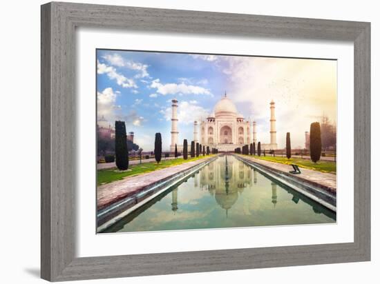 Taj Mahal in India-Marina Pissarova-Framed Photographic Print