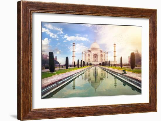 Taj Mahal in India-Marina Pissarova-Framed Photographic Print