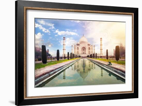 Taj Mahal in India-Marina Pissarova-Framed Photographic Print