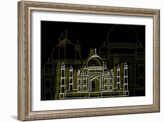 Taj Mahal Night-Cristian Mielu-Framed Art Print