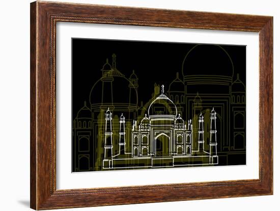 Taj Mahal Night-Cristian Mielu-Framed Art Print