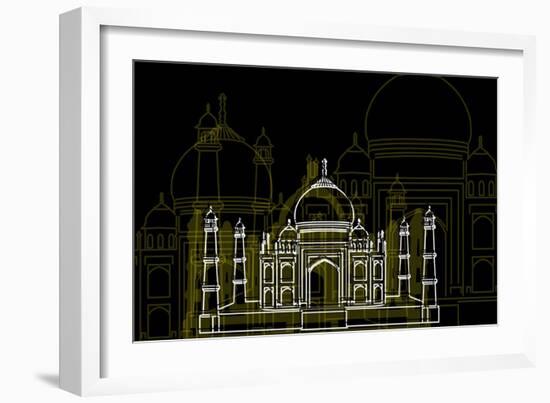 Taj Mahal Night-Cristian Mielu-Framed Art Print