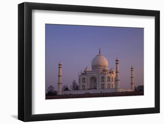 Taj Mahal North Side Viewed across Yamuna River at Sunset, Agra, Uttar Pradesh, India, Asia-Peter Barritt-Framed Photographic Print