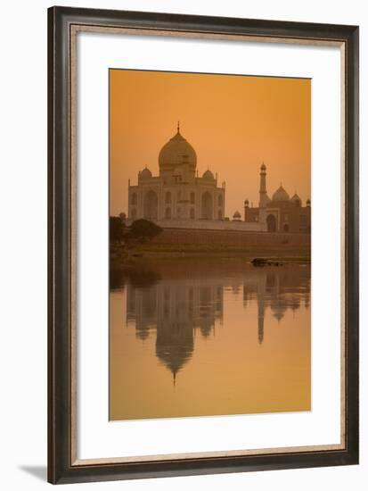 Taj Mahal Reflected in the Yamuna River at Sunset-Doug Pearson-Framed Photographic Print