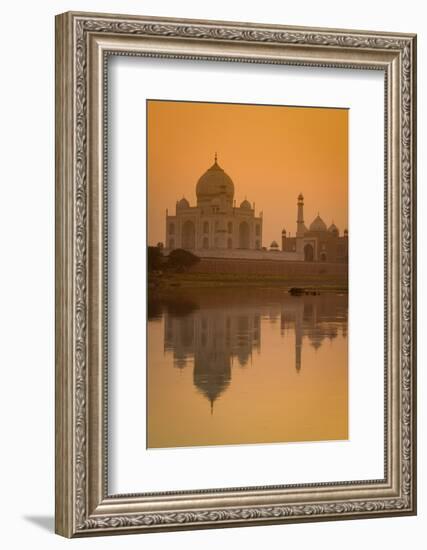 Taj Mahal Reflected in the Yamuna River at Sunset-Doug Pearson-Framed Photographic Print