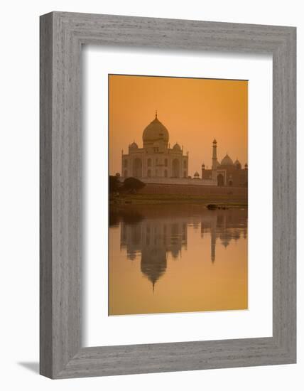 Taj Mahal Reflected in the Yamuna River at Sunset-Doug Pearson-Framed Photographic Print