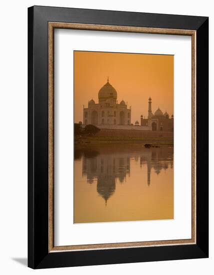 Taj Mahal Reflected in the Yamuna River at Sunset-Doug Pearson-Framed Photographic Print