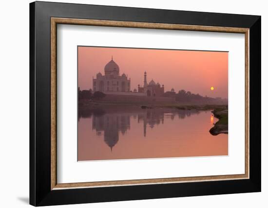 Taj Mahal Reflected in the Yamuna River at Sunset-Doug Pearson-Framed Photographic Print