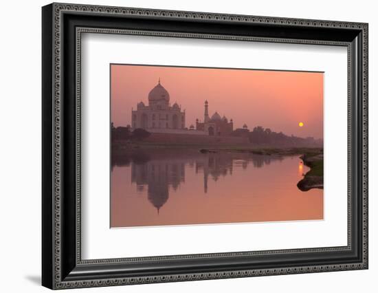 Taj Mahal Reflected in the Yamuna River at Sunset-Doug Pearson-Framed Photographic Print