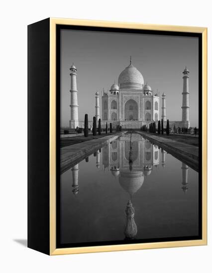 Taj Mahal, UNESCO World Heritage Site, Agra, Uttar Pradesh, India, Asia-Ben Pipe-Framed Premier Image Canvas