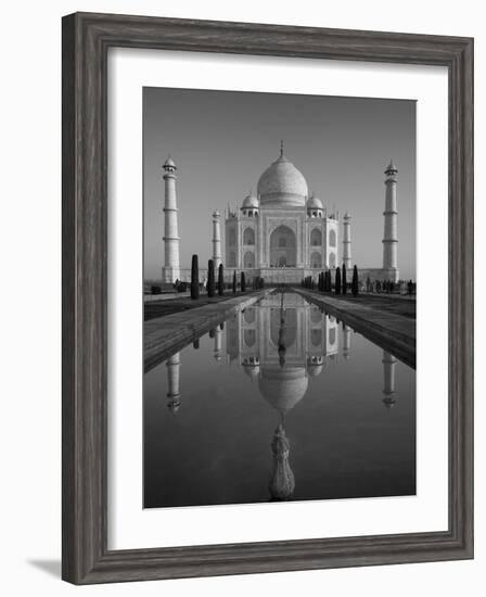 Taj Mahal, UNESCO World Heritage Site, Agra, Uttar Pradesh, India, Asia-Ben Pipe-Framed Photographic Print