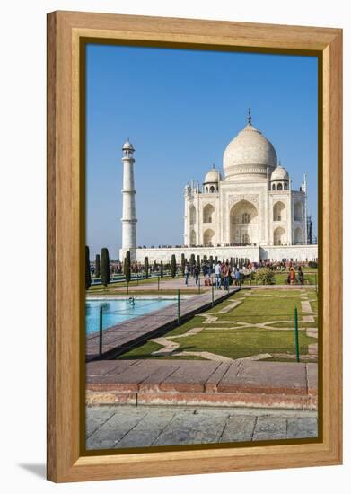 Taj Mahal, UNESCO World Heritage Site, Agra, Uttar Pradesh, India, Asia-Matthew Williams-Ellis-Framed Premier Image Canvas