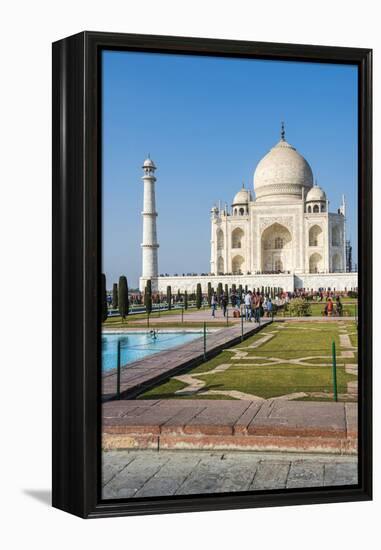 Taj Mahal, UNESCO World Heritage Site, Agra, Uttar Pradesh, India, Asia-Matthew Williams-Ellis-Framed Premier Image Canvas