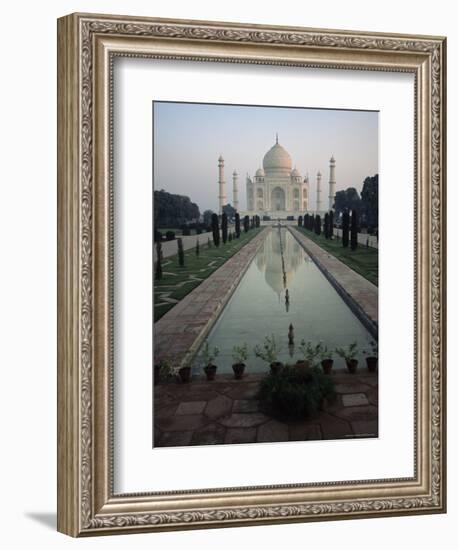 Taj Mahal, Unesco World Heritage Site, Agra, Uttar Pradesh State, India, Asia-James Gritz-Framed Photographic Print