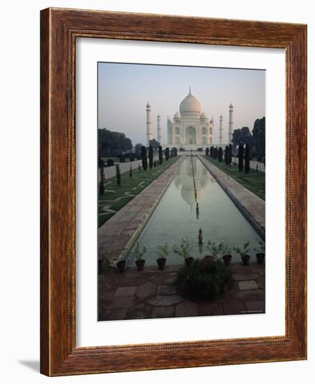 Taj Mahal, Unesco World Heritage Site, Agra, Uttar Pradesh State, India, Asia-James Gritz-Framed Photographic Print