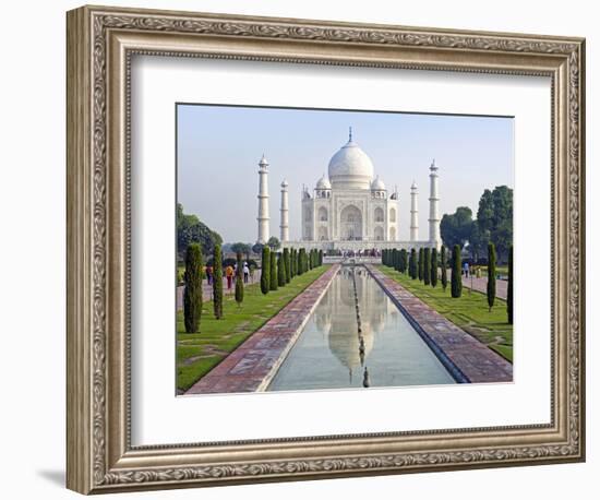 Taj Mahal, UNESCO World Heritage Site, Agra, Uttar Pradesh State, India, Asia-Gavin Hellier-Framed Photographic Print