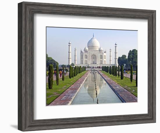 Taj Mahal, UNESCO World Heritage Site, Agra, Uttar Pradesh State, India, Asia-Gavin Hellier-Framed Photographic Print