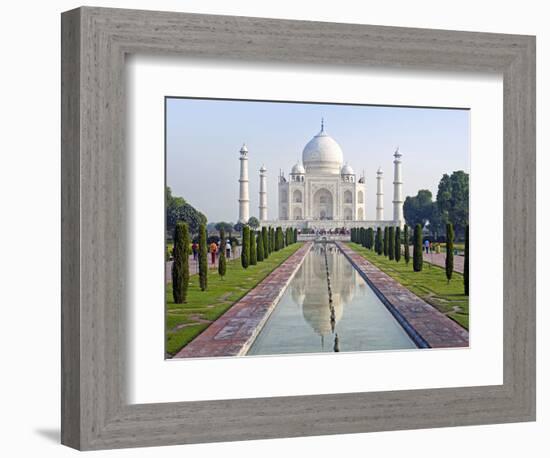 Taj Mahal, UNESCO World Heritage Site, Agra, Uttar Pradesh State, India, Asia-Gavin Hellier-Framed Photographic Print