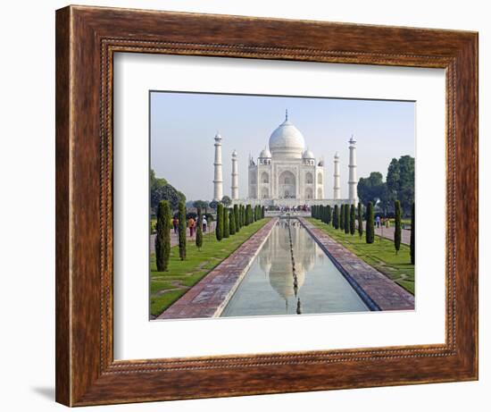 Taj Mahal, UNESCO World Heritage Site, Agra, Uttar Pradesh State, India, Asia-Gavin Hellier-Framed Photographic Print